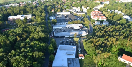 Luftaufnahme des MGS Motor Gruppe Sachsen Standorts in Dresden