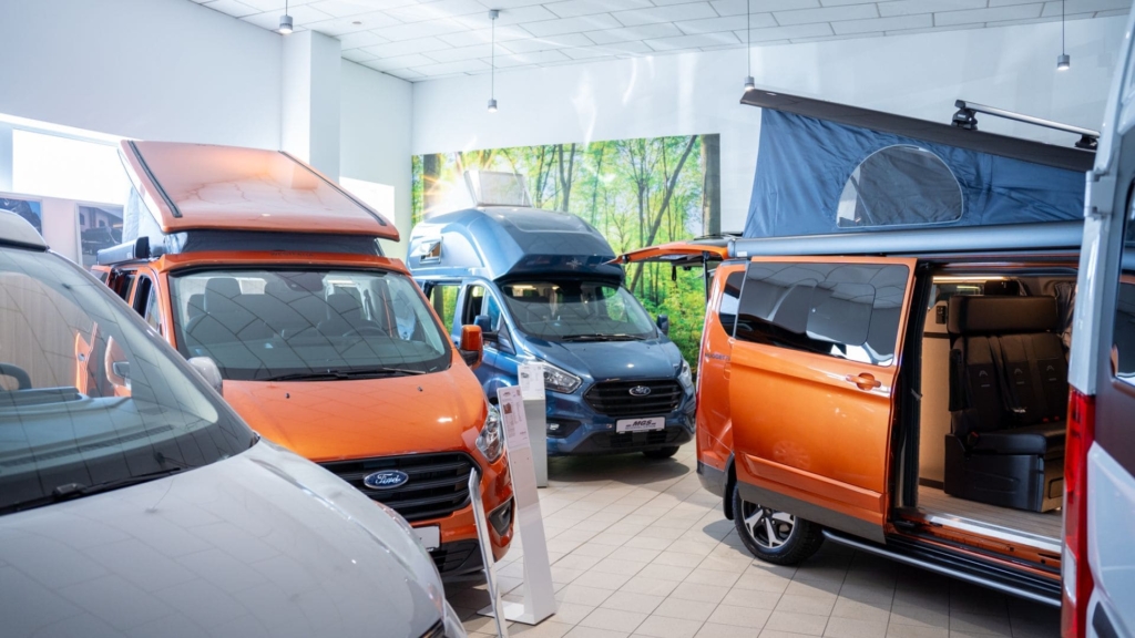 Showroom im Reisemobilzentrum