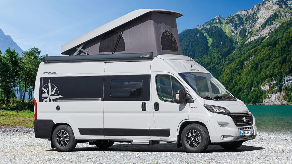 Westfalia Columbus Camper mit Aufstelldach Seite
